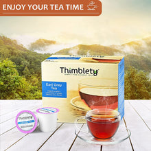 Load image into Gallery viewer, Thimblety Earl Grey Tea K-Cups for Keurig,Unsweetened Simply Fine Chinese Tea, Earl Grey Tea K Pods,Earl Grey Tea Capsule,Sugar-Free,Carb-Free,Zero Calorie 24 Pods
