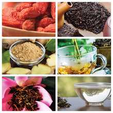 Load image into Gallery viewer, Herbal and Classic Variety Tea - Thimblety Tea for K-Cup with Pu&#39;er Tea, Jasmine Green Tea, Goji Tea, White Tea, Lotus Tea &amp; Honey Ginger Tea
