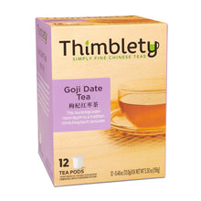 Load image into Gallery viewer, Chinese Goji Date Tea 12 Pack - 12 Tea Pods, brew 2 cups per pod
